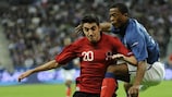 Albania lost twice to France during UEFA EURO 2012 qualifying