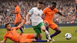 Shane Long in action against the Netherlands