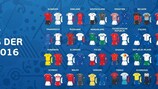Die Trikots der UEFA EURO 2016
