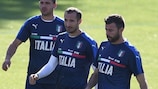 Giorgio Chiellini and Andrea Barzagli, two of the defenders who keep it tight for Italy