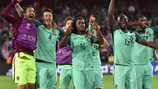 Portugal celebra su triunfo sobre Croacia en los octavos de final