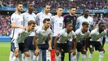 L'équipe de France avant le match face à la Suisse