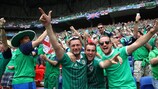 Les supporters nord-irlandais donnent de la voix à l'EURO