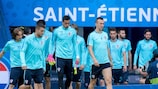 Les Croates à l'entraînement à Saint-Étienne