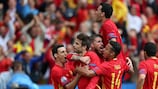 Spain celebrate theior winner