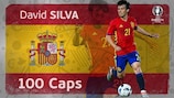 Spaniens David Silva hat jetzt 100 Länderspiele auf seinem Konto