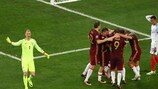 Rusia celebra el empate ante Inglaterra