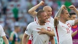 Kamil Glik und Michał Pazdan feiern einen polnischen Sieg