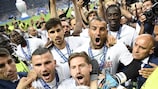 Portugal celebrate their UEFA EURO 2016 triumph