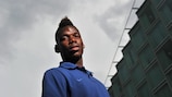 France's Paul Pogba talks to UEFA.com at the 2012 finals