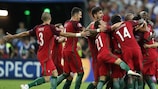 Portugal celebra o seu triunfo na final