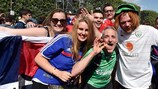 Fans irlandais et français