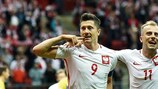 Роберт Левандовски забивает почти в каждом матче за сборную Польши
