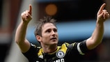 Frank Lampard celebrates the first of his two second-half goals