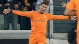 Cristiano Ronaldo fête un but contre la Juventus