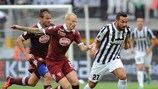 Fabio Quagliarella (derecha) en acción contra el Torino, vuelve por segunda vez al club granata