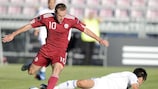 Алексей Вишняков в матче против сборной Израиля