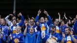 I tifosi dello Stjarnan si godono l'avventura europea del club