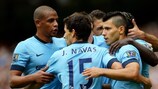 Sergio Agüero del Manchester City ha segnato quattro gol nel big match contro il Tottenham