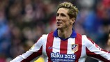 Fernando Torres (Club Atlético de Madrid) hizo su primer gol liguero tras su vuelta al Vicente Calderón