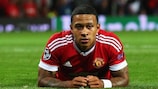 Memphis Depay takes a breather during his exceptional performance against Club Brugge