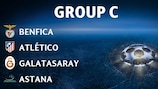 Benfica, Atlético, Galatasaray e o estreante Astana compõem o Grupo C