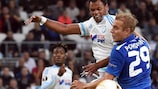 Liberec, in blue, recorded a surprise win at Marseille on matchday two