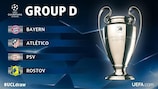 Análisis del Grupo D: Bayern, Atlético, PSV, Rostov