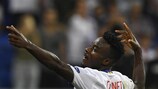 Attacking prodigy Maxwel Cornet celebrates scoring for Lyon this season
