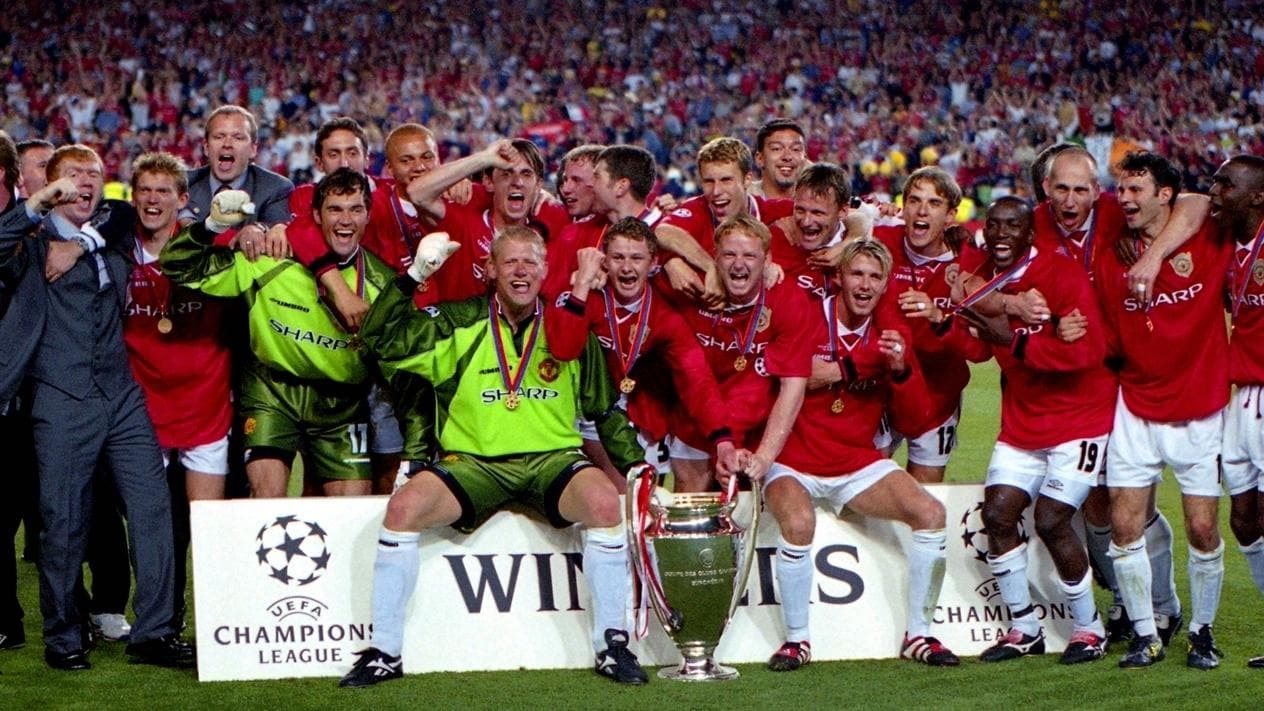 FC Bayern München Mannschaftskarte Champions-League-Finale 1999 