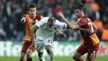 Daniel Braaten durante el encuentro ante el Galatasaray