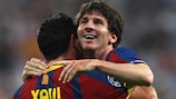 Xavi Hernández gratuliert Lionel Messi zu seinem "fantastischen" zweiten Tor