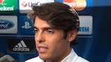 Kaká habló con UEFA.com en Ámsterdam