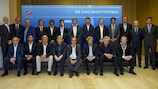 The group photo at the 2013 UEFA Elite Club Coaches Forum