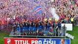 Il Plzeň festeggia il titolo 2014/15 in Repubblica ceca