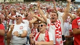 Poland supporters in good heart at UEFA EURO 2016