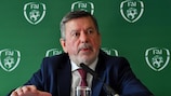 Donal Conway, Präsident des Irischen Fußballverbands (FAI).