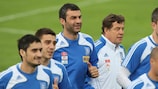 Greece shone in an open training session on Thursday