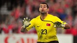 Turkey goalkeeper Volkan Demirel may have an important job to do on Sunday