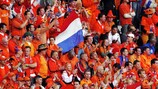 The majority of the Stade de Suisse was turned orange again