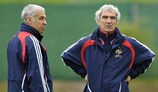 Raymond Domenech is keeping team selections close to his chest