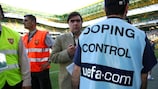 A doping control officer