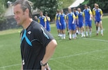 Bernd Storck and his Kazakhstan players