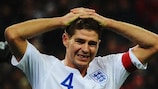 Steven Gerrard was in obvious pain during England's game against France