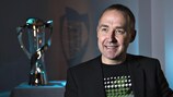 Denmark coach Keld Bordinggaard speaks to UEFA.com on Tuesday