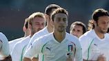 Claudio Marchisio leads the way in Italy training on the eve of the encounter in Belfast