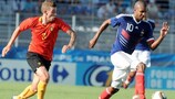 France striker David Ngog (right) had little joy against Belgium's Toby Alderweireld