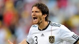 New Wolfsburg signing Arne Friedrich in action at the FIFA World Cup for Germany