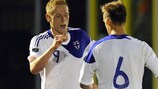 Mikael Forssell takes the plaudits after his decisive goal against San Marino