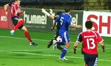 Armenia (in red) in UEFA EURO 2012 qualifying action